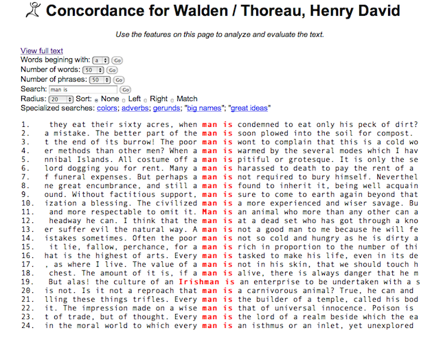 Figure 2, a simple concordance