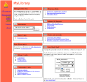 Screenshot of MyLibrary